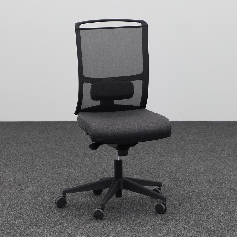 Image of Narbutas Diva office swivel chair without armrests, Anthracite, New, Ergonomic chair - ideal for flexible working