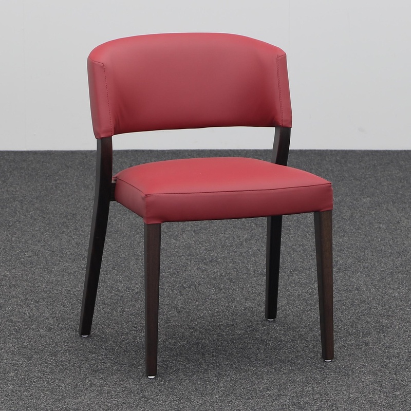 Image of 4-leg chairs Sedex Curvy Red without armrests, New - Perfect for office and reception