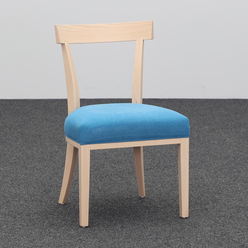 Image of 4-legged chair Sedex Victor Blue without armrests, New - Perfect for office and reception