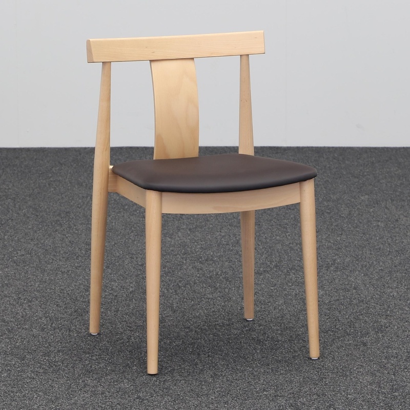 Image of 4-legged chair Sedex Blog Brown without armrests, New - Perfect for office and reception