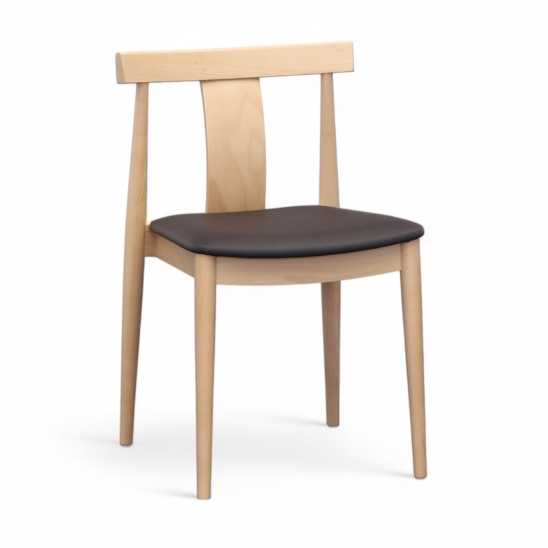 Image of 4-legged chair Sedex Blog Brown without armrests, Very good - Perfect for office and reception