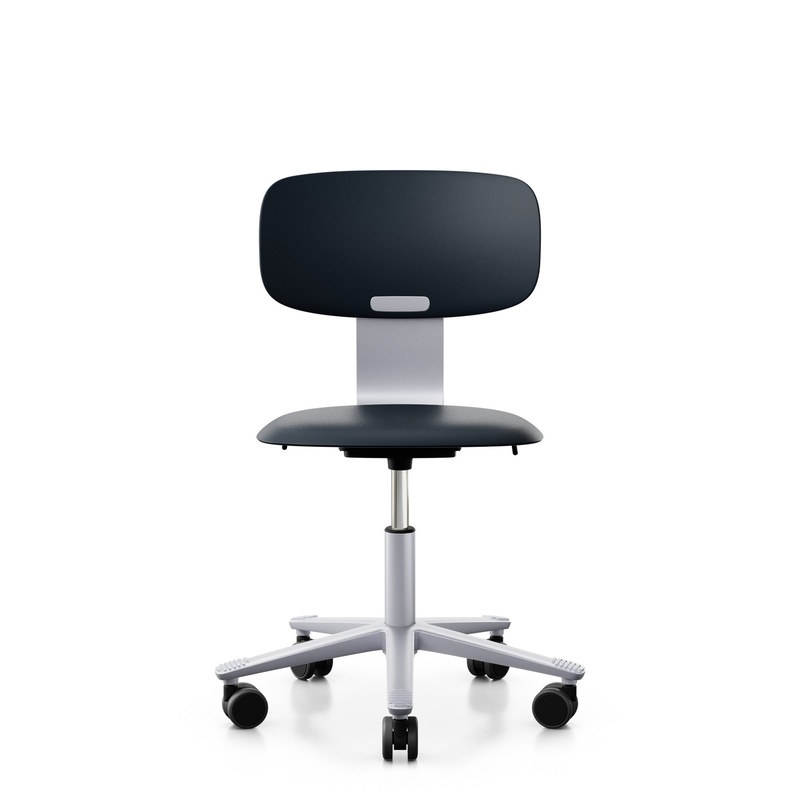Image of HAG Tion 2100 task chair without armrests, Dark blue, New, Ergonomic chair - ideal for flexible working