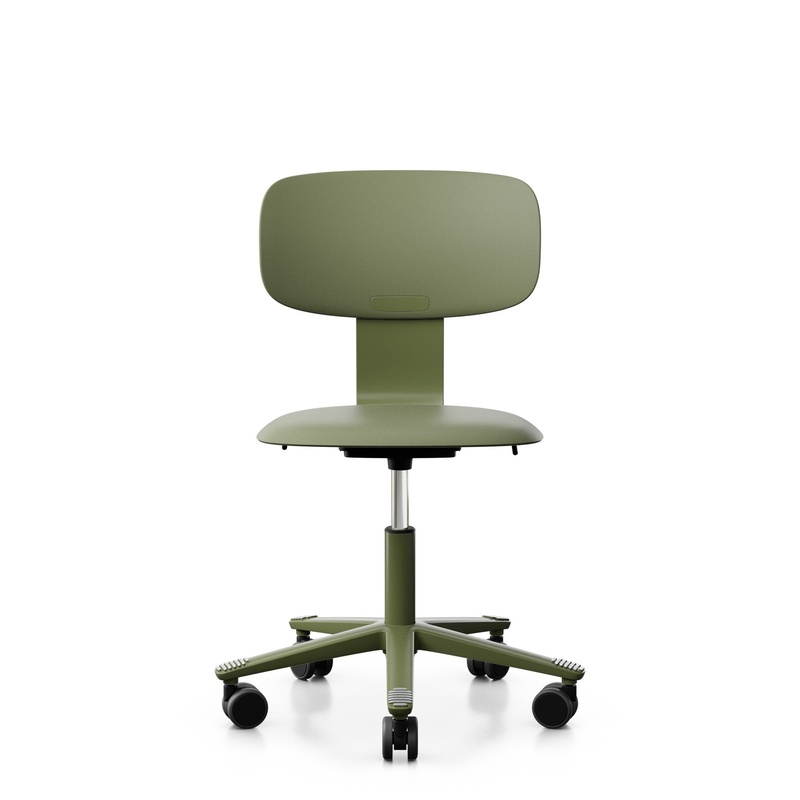 Image of HAG Tion 2100 task chair without armrests, Green, New, Ergonomic chair - ideal for flexible working