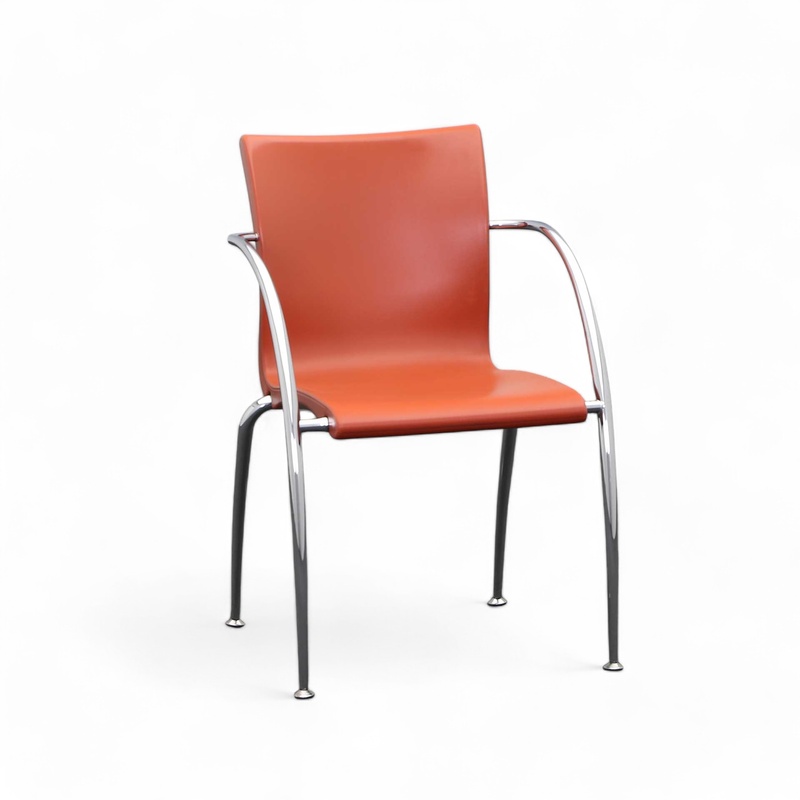 Image of Bistro stacking chairs Wiesner Hager Red, Normal used - Perfect for comfortable sitting