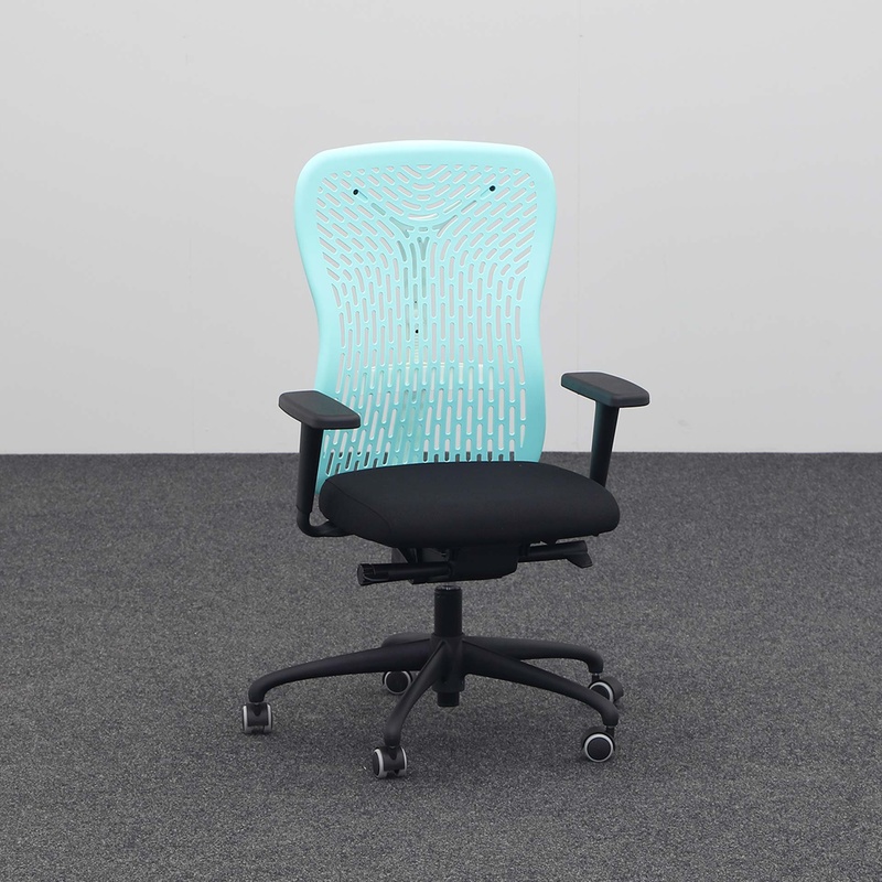 Image of Office swivel chair Moving Chairs with 1D armrests, Blue, New, Ergonomic chair - ideal for flexible working