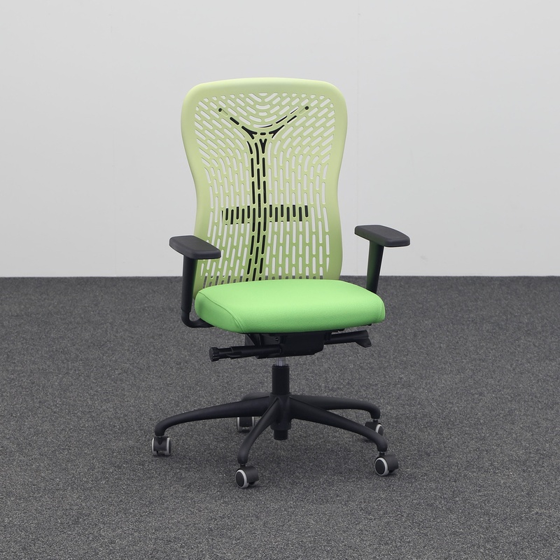 Image of Office swivel chair Moving Chairs with 1D armrests, Green, New, Ergonomic chair - ideal for flexible working