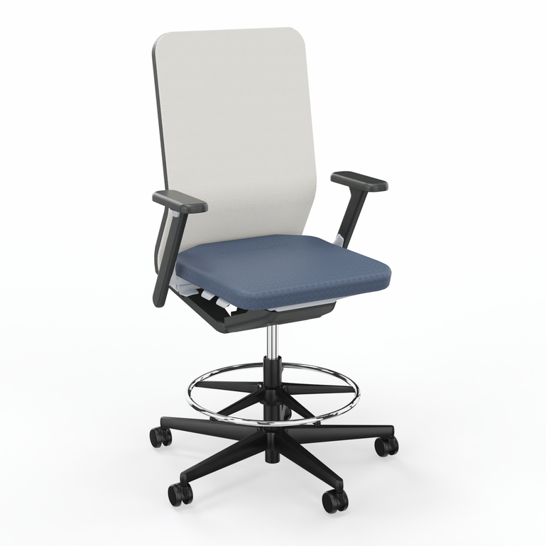 Image of Office swivel chairs Sitag SitagTeam Mesh with 2D armrests, Blue, New, Ergonomic chair - ideal for flexible working