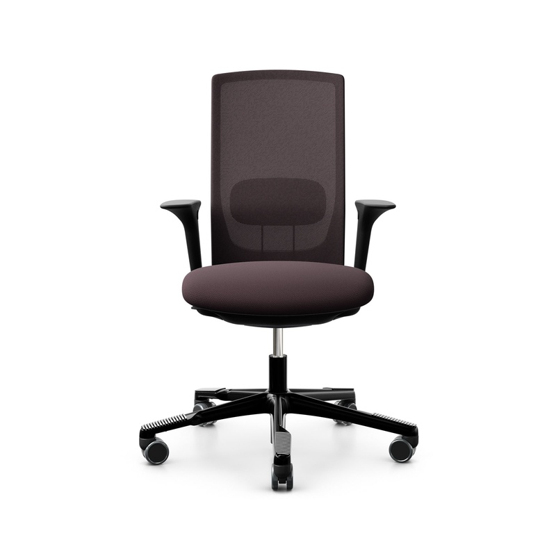 Image of HAG Futu Mesh 1100-S office swivel chair with 2D armrests, Purple, New, Ergonomic chair - ideal for flexible working