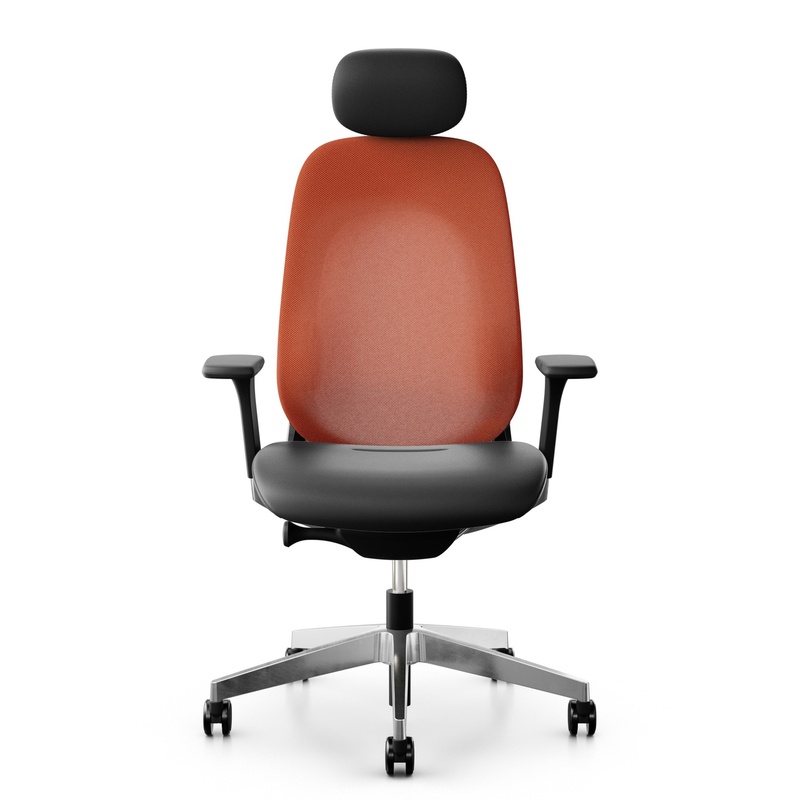 Image of Office swivel chairs Giroflex 40-4049 with 3D armrests, Orange, New, Ergonomic chair - ideal for flexible working