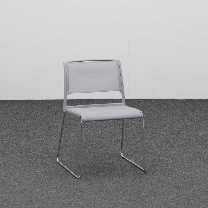 Image of Skid-base chairs Wilkhahn Aline 230 Gray without armrests, Good - Robust & stylish