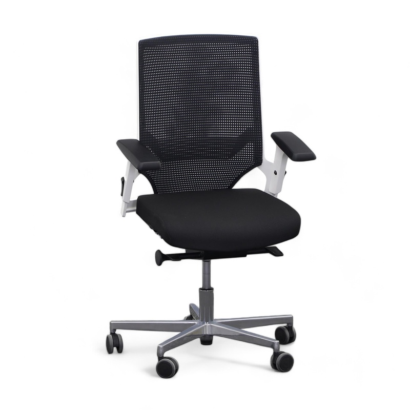 Image of Office swivel chairs Chairzone Self One Pro with 1D armrests, White, Good, Ergonomic chair - ideal for flexible working