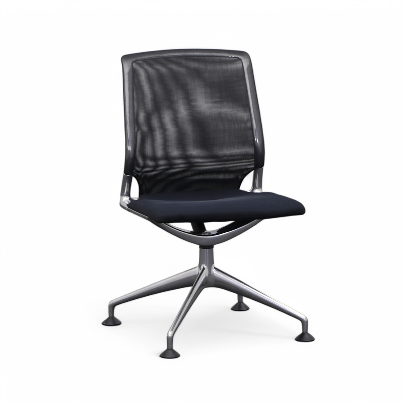 Image of Conference chairs Vitra Meda conference Black without armrests, Normal used - Robust & stylish