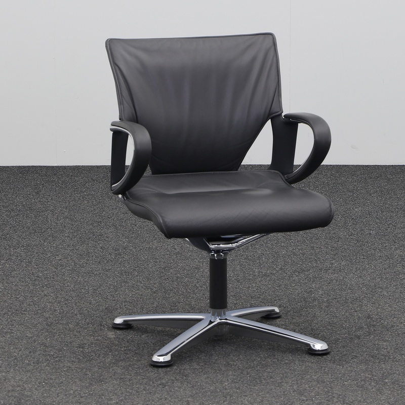 Image of Conference chairs Wilkhahn Modus 281/93 Black with fixed armrests, Good - Robust & stylish