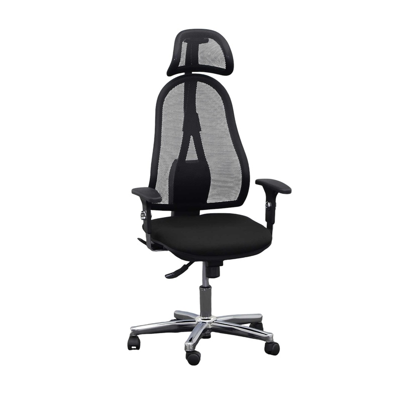 Image of Topstar High Life 2.0 office chair with 1D armrests, Black, New, Ergonomic chair - ideal for flexible working