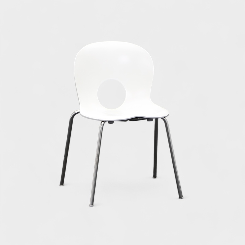 Image of Bistro stacking chairs Rexite Olivia White, Normal used - Perfect for comfortable sitting