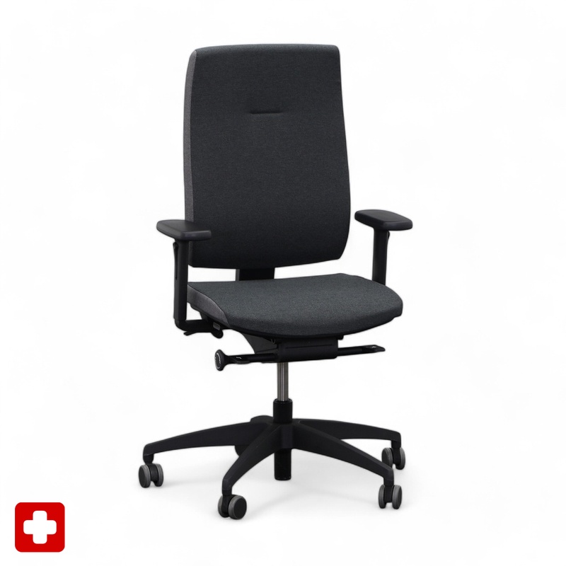 Image of Office swivel chairs Sitag SitagPoint Tec 2 with 2D armrests, Anthracite, New, Ergonomic chair - ideal for flexible working