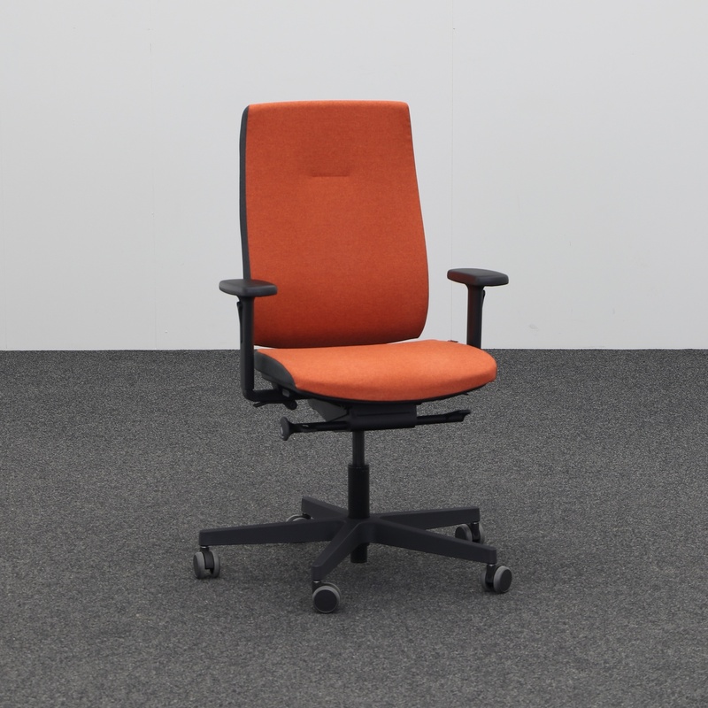 Image of Office swivel chairs Sitag SitagPoint Tec 2 with 1D armrests, Orange, Very good, Ergonomic chair - ideal for flexible working