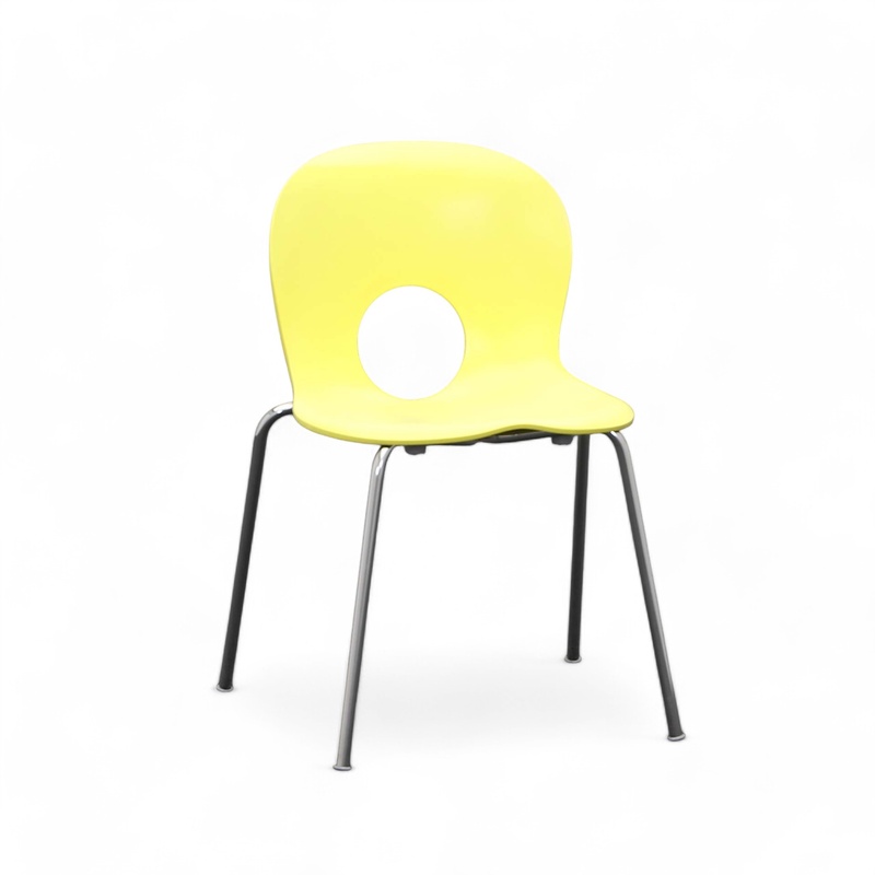 Image of Bistro stacking chairs Rexite Olivia Yellow, Normal used - Perfect for comfortable sitting