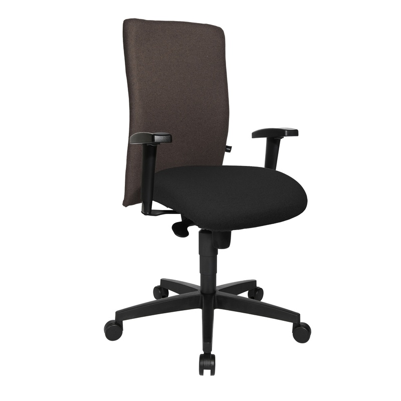 Image of Topstar Commander office chair with 1D armrests, Brown, New, Ergonomic chair - ideal for flexible working