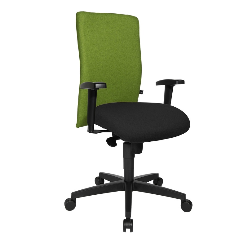 Image of Topstar Commander office chair with 1D armrests, Green, New, Ergonomic chair - ideal for flexible working