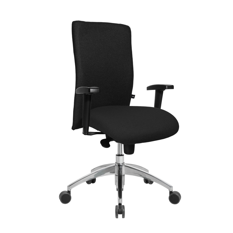 Image of Topstar Commander office chair with 1D armrests, Black, New, Ergonomic chair - ideal for flexible working