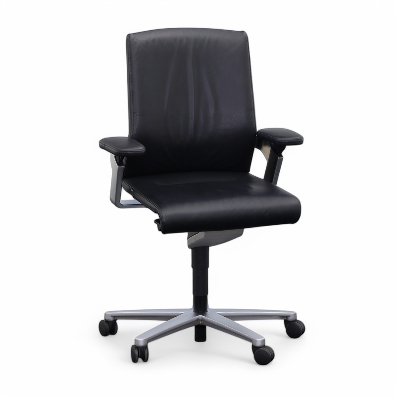 Image of Wilkhahn ON® office swivel chair with 1D armrests, Black, Good, Ergonomic chair - ideal for flexible working