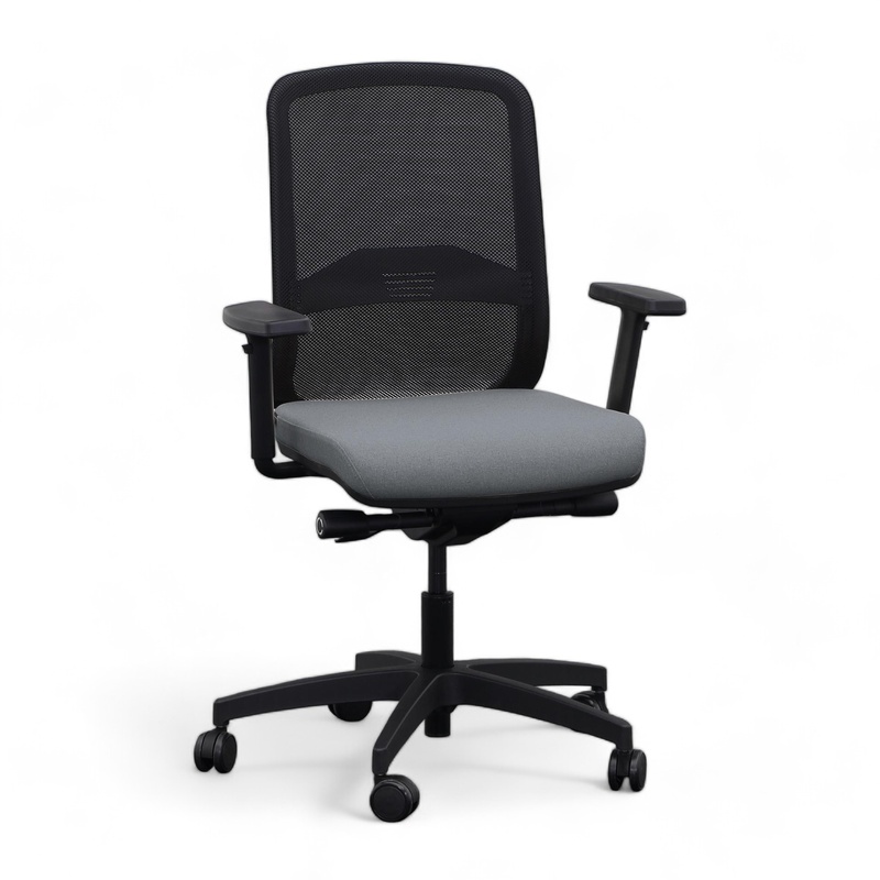Image of Milani Bali Mesh office chair with 2D armrests, Gray, Good, Ergonomic chair - ideal for flexible working