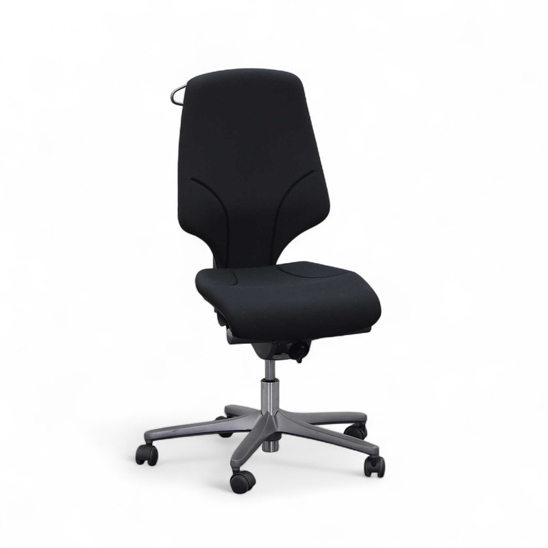 Image of Giroflex 64 office chair with coat hanger without armrests, Black, Normal used, Ergonomic chair - ideal for flexible working