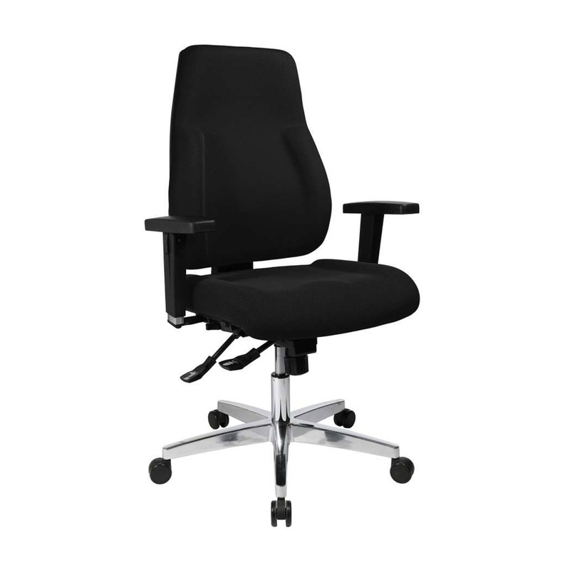 Image of Office swivel chair Topstar P91 with 2D armrests, Black, New, Ergonomic chair - ideal for flexible working
