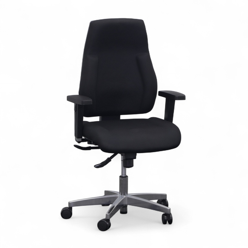 Image of Office swivel chair Topstar P91 with 2D armrests, Black, Normal used, Ergonomic chair - ideal for flexible working
