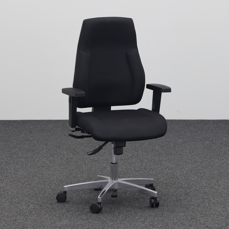 Image of Office swivel chair Topstar P91 with 2D armrests, Black, Very good, Ergonomic chair - ideal for flexible working