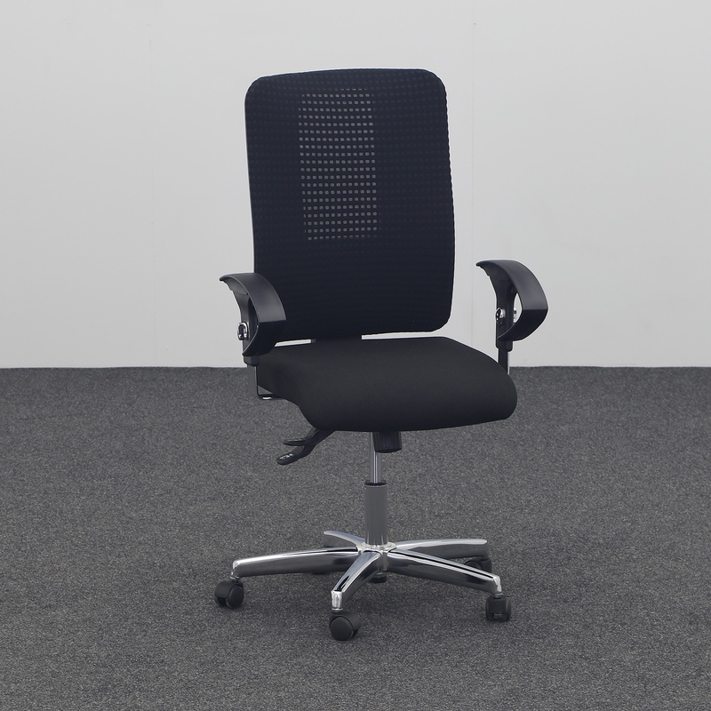 Image of Office swivel chair Topstar Open XT Deluxe with 1D armrests, Black, Very good, Ergonomic chair - ideal for flexible working