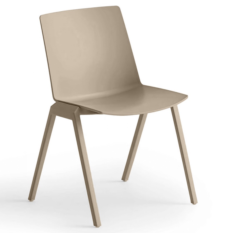Image of Gaber Jubel IV visitor chair Beige without armrests, New - Perfect for office and reception
