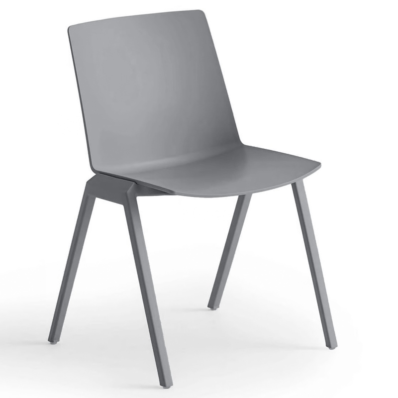 Image of Gaber Jubel IV visitor chair Gray without armrests, New - Perfect for office and reception