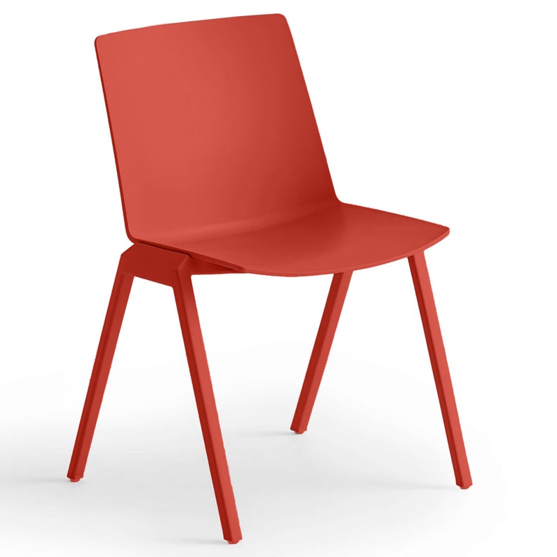 Image of Gaber Jubel IV visitor chair Red without armrests, New - Perfect for office and reception