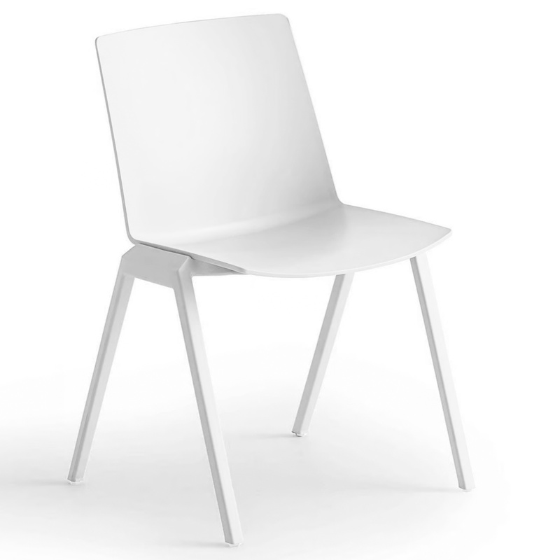 Image of Gaber Jubel IV visitor chair White without armrests, New - Perfect for office and reception