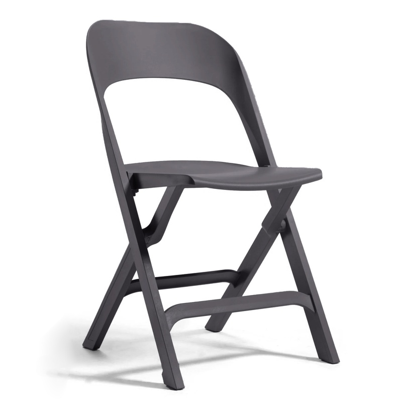 Image of Outdoor chairs Gaber Flap Anthracite without armrests, New - Perfect for comfortable sitting