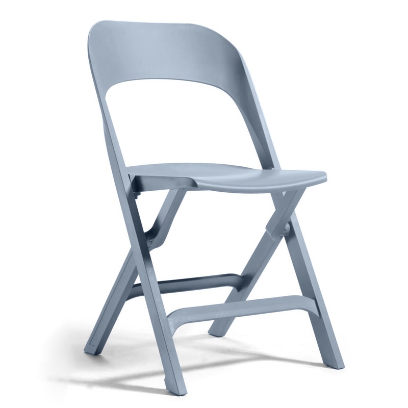 Image of Outdoor chairs Gaber Flap Blue without armrests, New - Perfect for comfortable sitting
