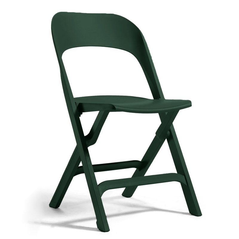 Image of Outdoor chairs Gaber Flap Dark green without armrests, New - Perfect for comfortable sitting