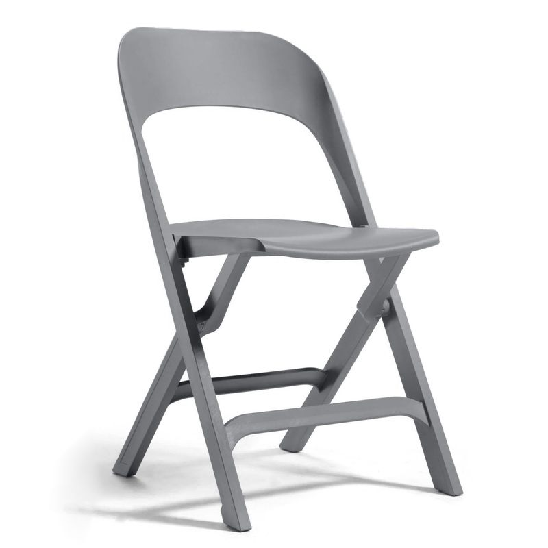 Image of Outdoor chairs Gaber Flap Gray without armrests, New - Perfect for comfortable sitting
