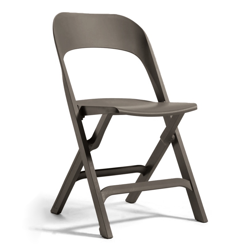 Image of Outdoor chairs Gaber Flap Gray brown without armrests, New - Perfect for comfortable sitting