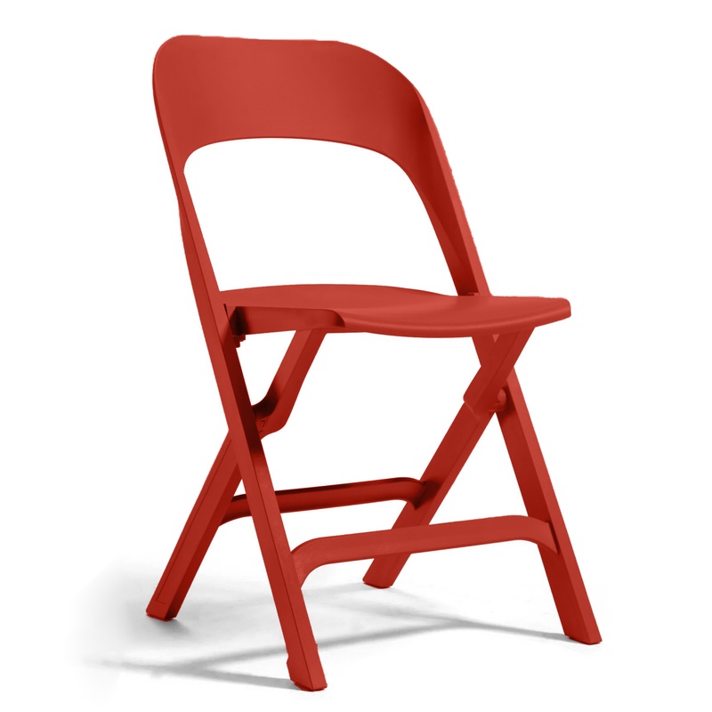 Image of Outdoor chairs Gaber Flap Red without armrests, New - Perfect for comfortable sitting