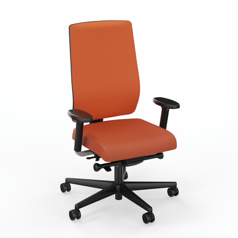 Image of Office swivel chairs Sitag SitagX-Line Mesh orange with 2D armrests, Orange, New, Ergonomic chair - ideal for flexible working