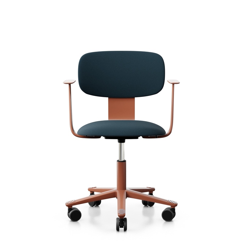 Image of HAG Tion 2160 office swivel chair with fixed armrests, Blue, New, Ergonomic chair - ideal for flexible working