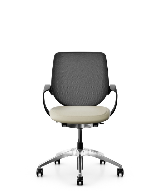 Image of Office swivel chairs Giroflex 313 with fixed armrests, Beige, New, Ergonomic chair - ideal for flexible working