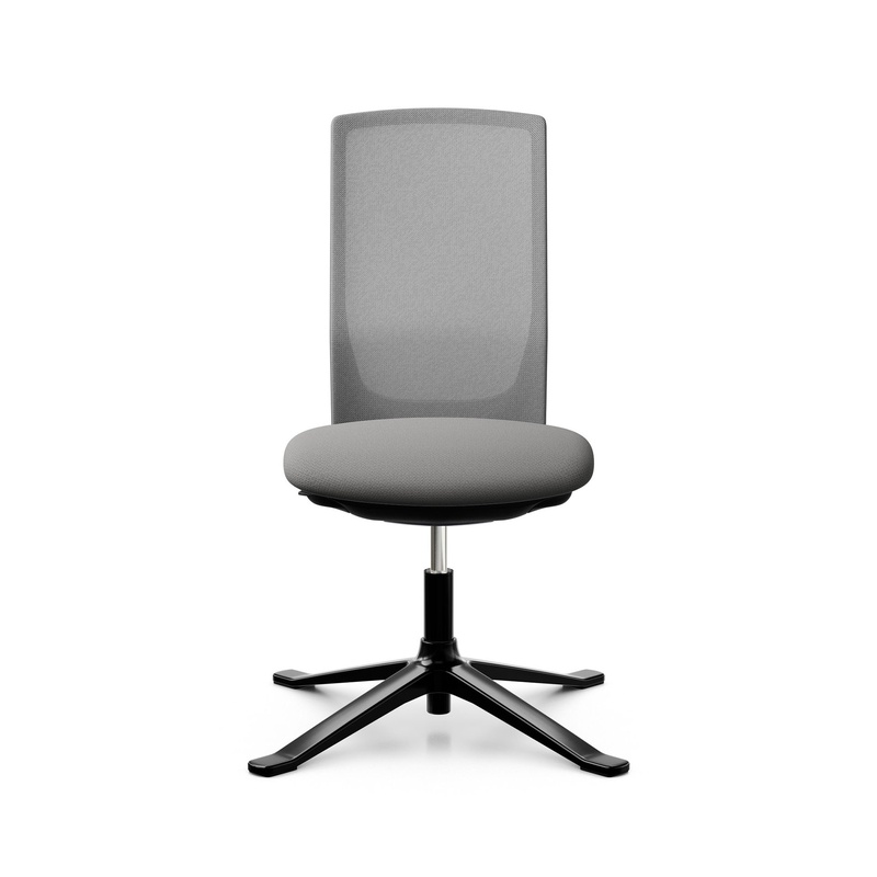 Image of Conference chair HAG Futu Mesh Communication 1102-S without armrests, Gray, New - Ergonomic & height-adjustable