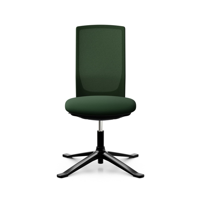 Image of Conference chair HAG Futu Mesh Communication 1102-S without armrests, Green, New - Ergonomic & height-adjustable