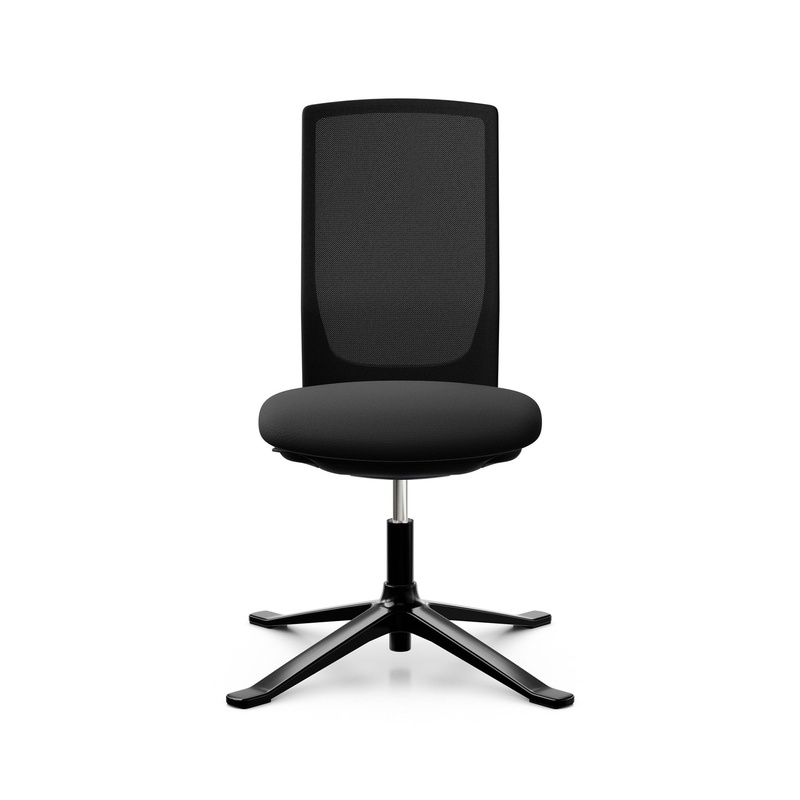 Image of Conference chair HAG Futu Mesh Communication 1102-S without armrests, Black, New - Ergonomic & height-adjustable
