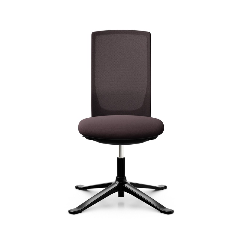 Image of Conference chair HAG Futu Mesh Communication 1102-S without armrests, Purple, New - Ergonomic & height-adjustable