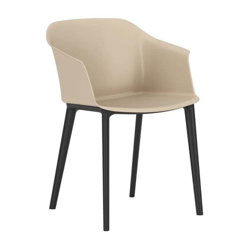 Image of Plastic chairs Nowy Styl Inta Frame Beige, New - Perfect for comfortable sitting